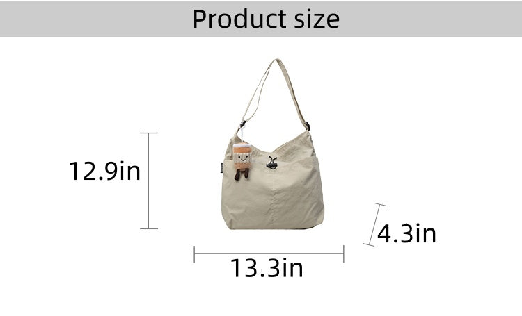 New casual women's fashion cloth bag, shoulder bag, large capacity tote bag, suitable for commuting or going to class.