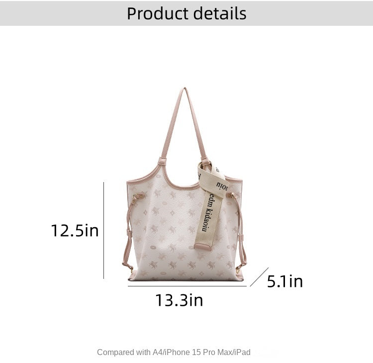 Original women's tote bag, 2025 new style, large commuter bag, shoulder bag, large capacity underarm bag.