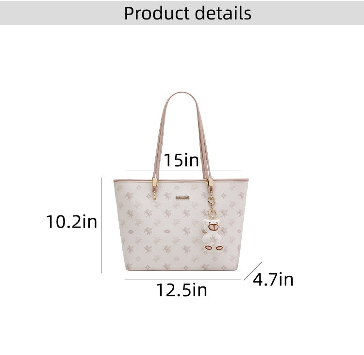 New Pegasus Tote Bag for Women, Large Capacity, Suitable for College Students' Commute, Shoulder Bag