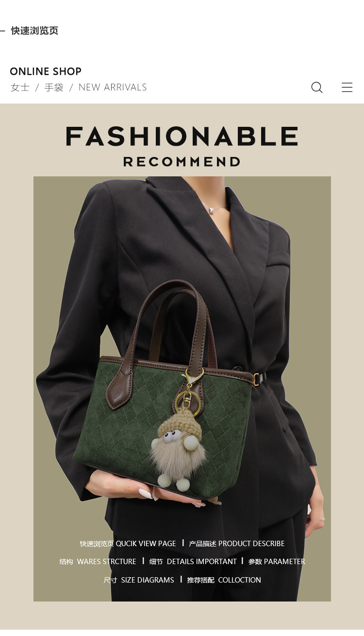 High-end bucket bag for women, new spring/summer style, fashionable and versatile, handbag, shoulder bag, crossbody bag.