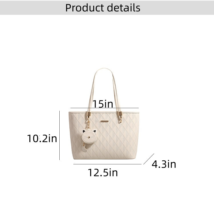 Women's original tote bag, new spring/summer style, large capacity, commuter shoulder bag, handbag, underarm bag.