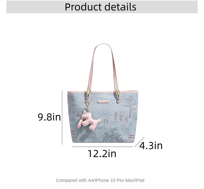 Original women's tote bag, new style, large capacity, versatile, perfect for work or commuting, ideal as a birthday gift, for mom, or for wife.