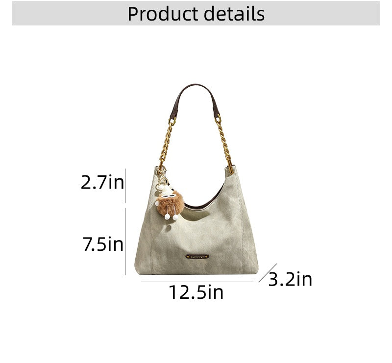 Original women's tote bag, new style, large capacity, commuter underarm bag, handbag, shoulder bag.