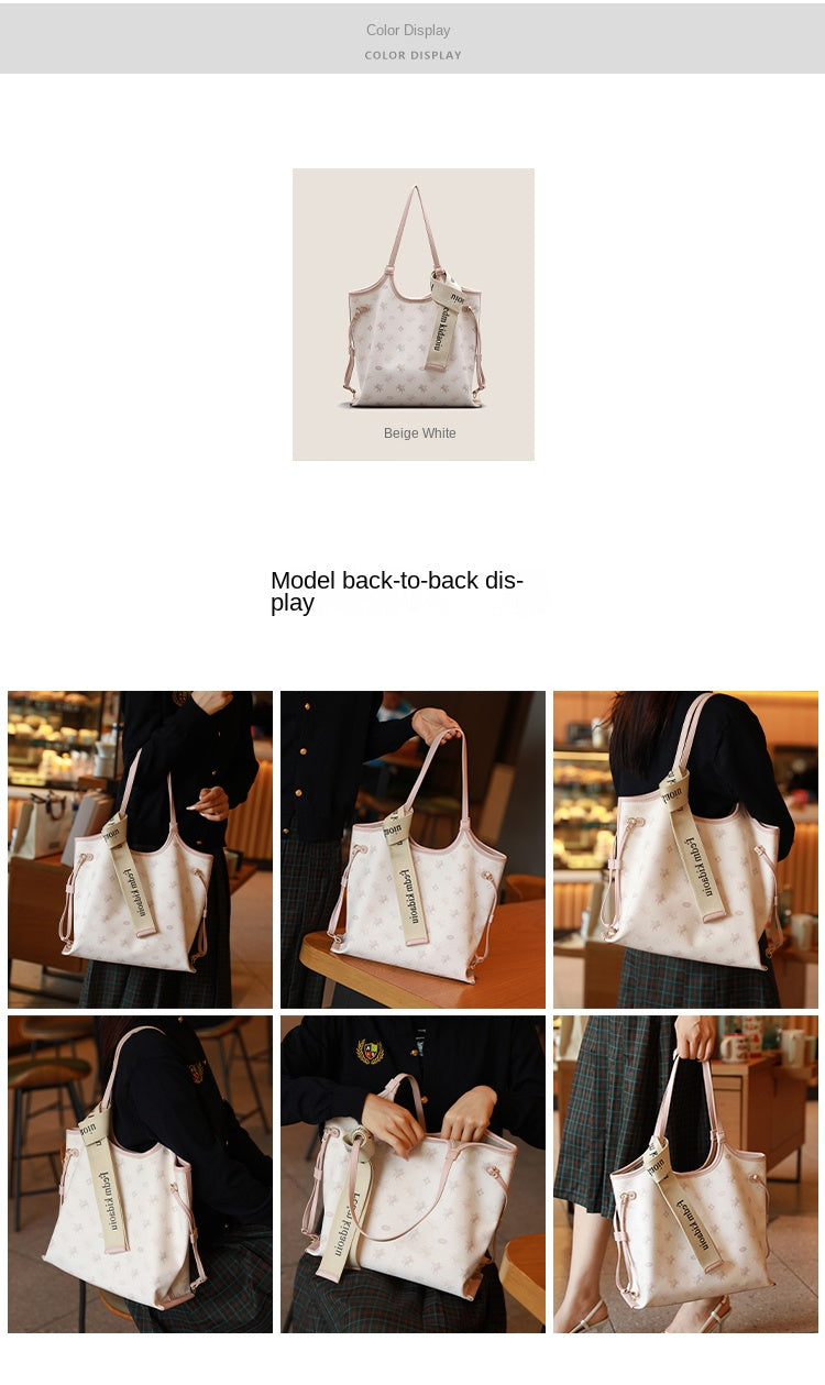 Original women's tote bag, 2025 new style, large commuter bag, shoulder bag, large capacity underarm bag.