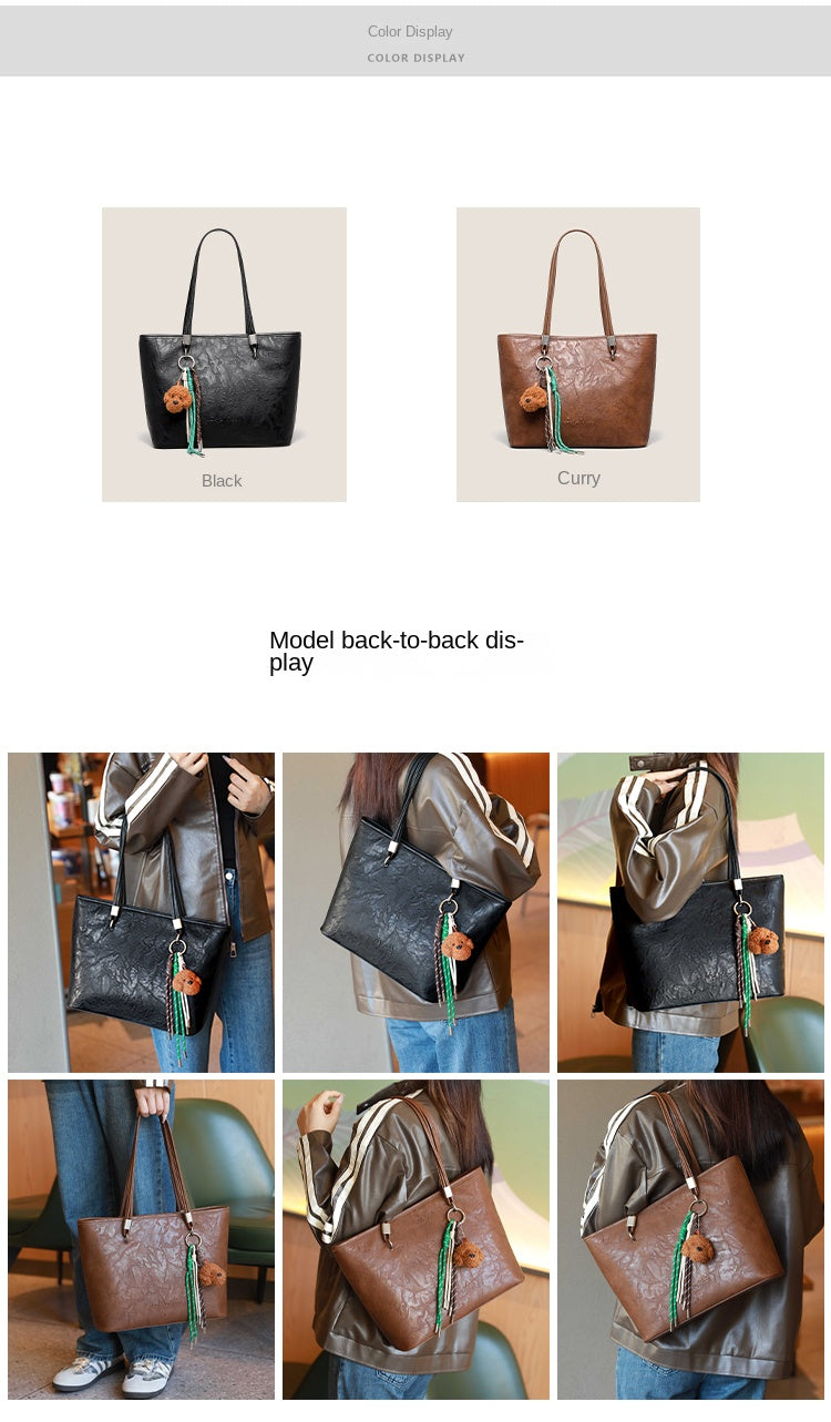 Women's Tote Bag, Niche Brand, Large Capacity, Commuter Shoulder Bag, Versatile Handbag/Underarm Bag