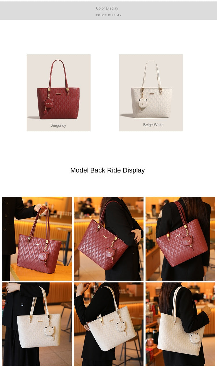 Women's original tote bag, new spring/summer style, large capacity, commuter shoulder bag, handbag, underarm bag.