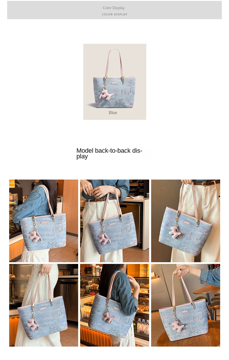 Original women's tote bag, new style, large capacity, versatile, perfect for work or commuting, ideal as a birthday gift, for mom, or for wife.