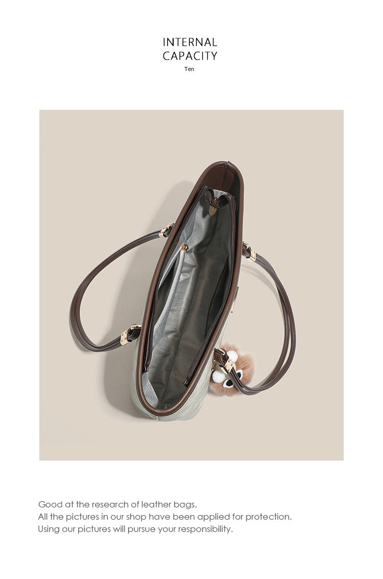 New tote bag, commuter bag, underarm bag, large capacity, handbag/shoulder bag, suitable for work commuting and college students.