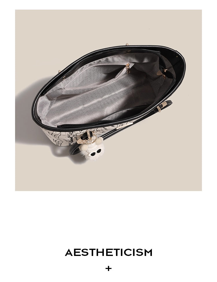 Original design, new style women's bag, college student commuter bag, handbag, underarm bag, large capacity tote bag, shoulder bag.