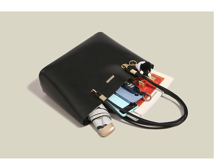 New women's tote bag, large size, suitable for commuting and work, high-end style, large capacity, shoulder bag/underarm bag.