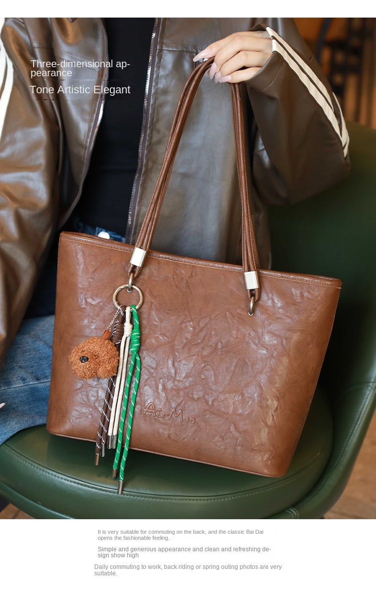 Women's Tote Bag, Niche Brand, Large Capacity, Commuter Shoulder Bag, Versatile Handbag/Underarm Bag