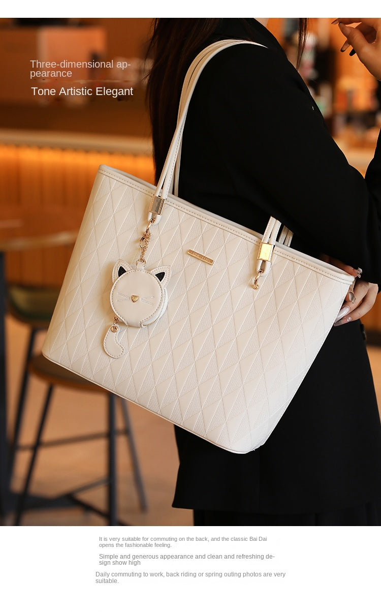 Women's original tote bag, new spring/summer style, large capacity, commuter shoulder bag, handbag, underarm bag.