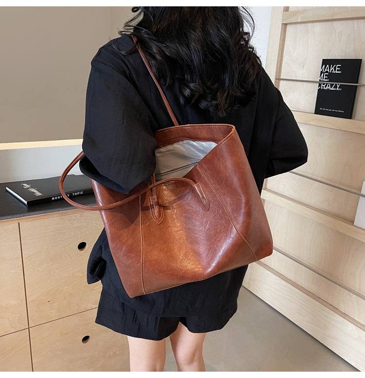 Merlad Tote Bag, New Style, High-End Retro Shoulder Bag, Large Capacity Tote Bag, Commuter Bag, Birthday Gift, Gift for Friends, Gift for Mothers, Gift for Wives