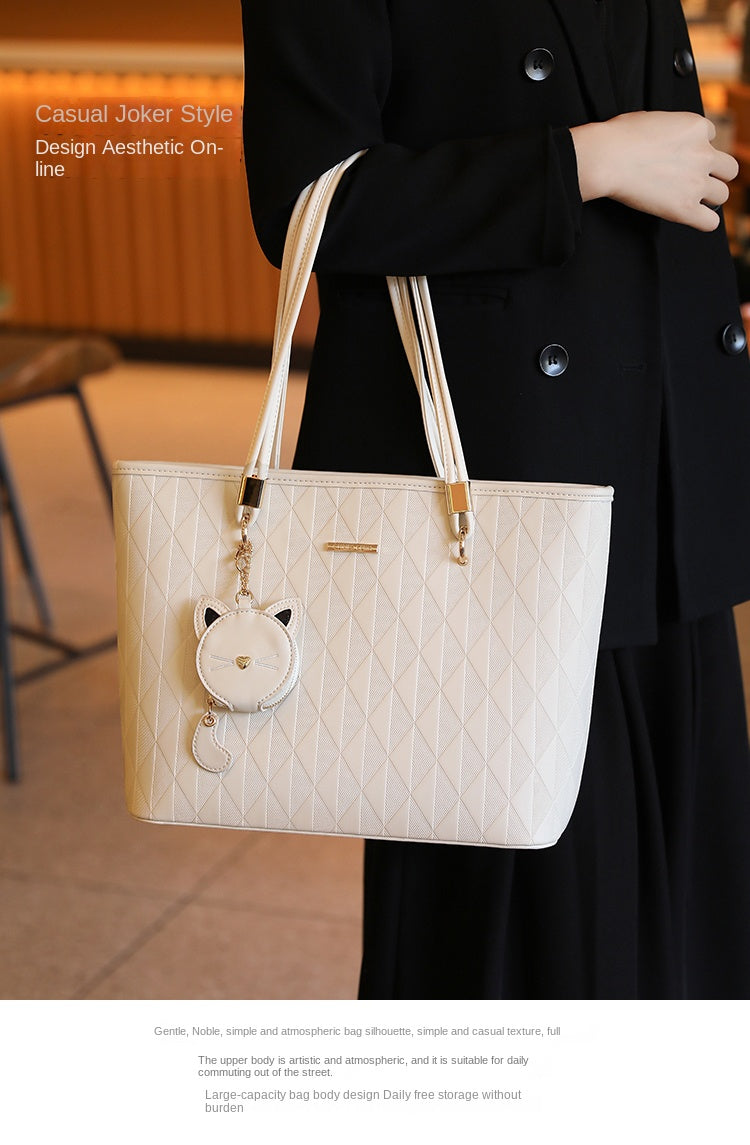 Women's original tote bag, new spring/summer style, large capacity, commuter shoulder bag, handbag, underarm bag.