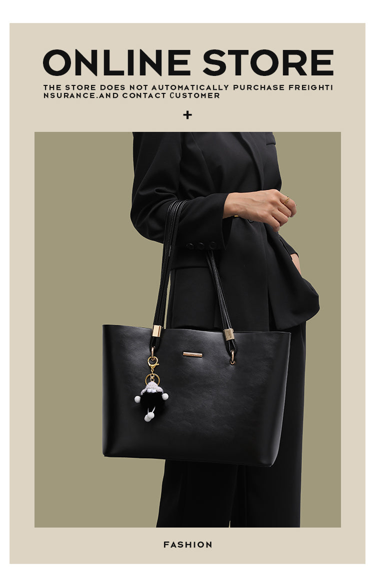 New women's tote bag, large size, suitable for commuting and work, high-end style, large capacity, shoulder bag/underarm bag.