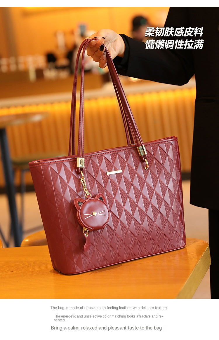 Women's original tote bag, new spring/summer style, large capacity, commuter shoulder bag, handbag, underarm bag.