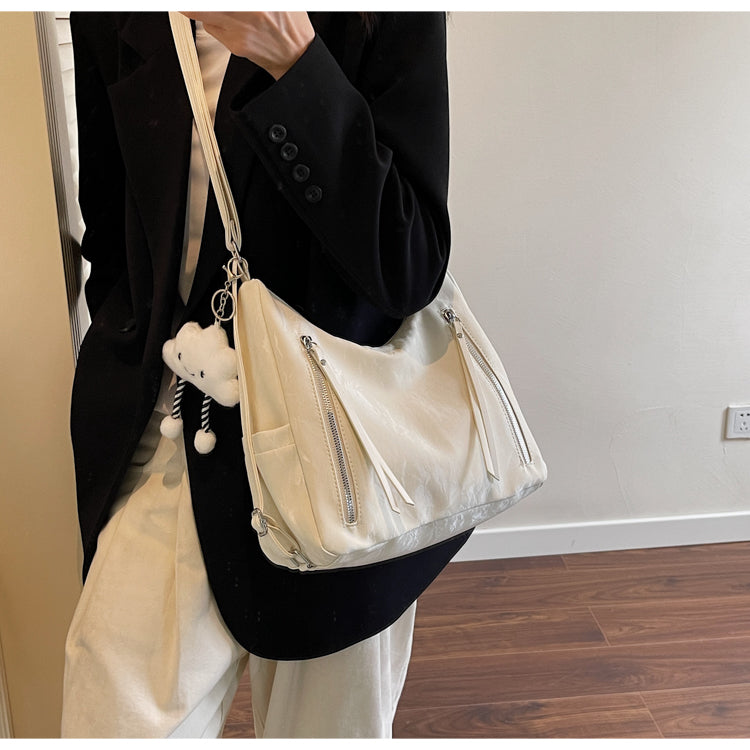 Multifunctional crossbody bag, new style, high-end commuter shoulder bag, large capacity tote bag, perfect as a birthday gift for mom, friends, or wife.