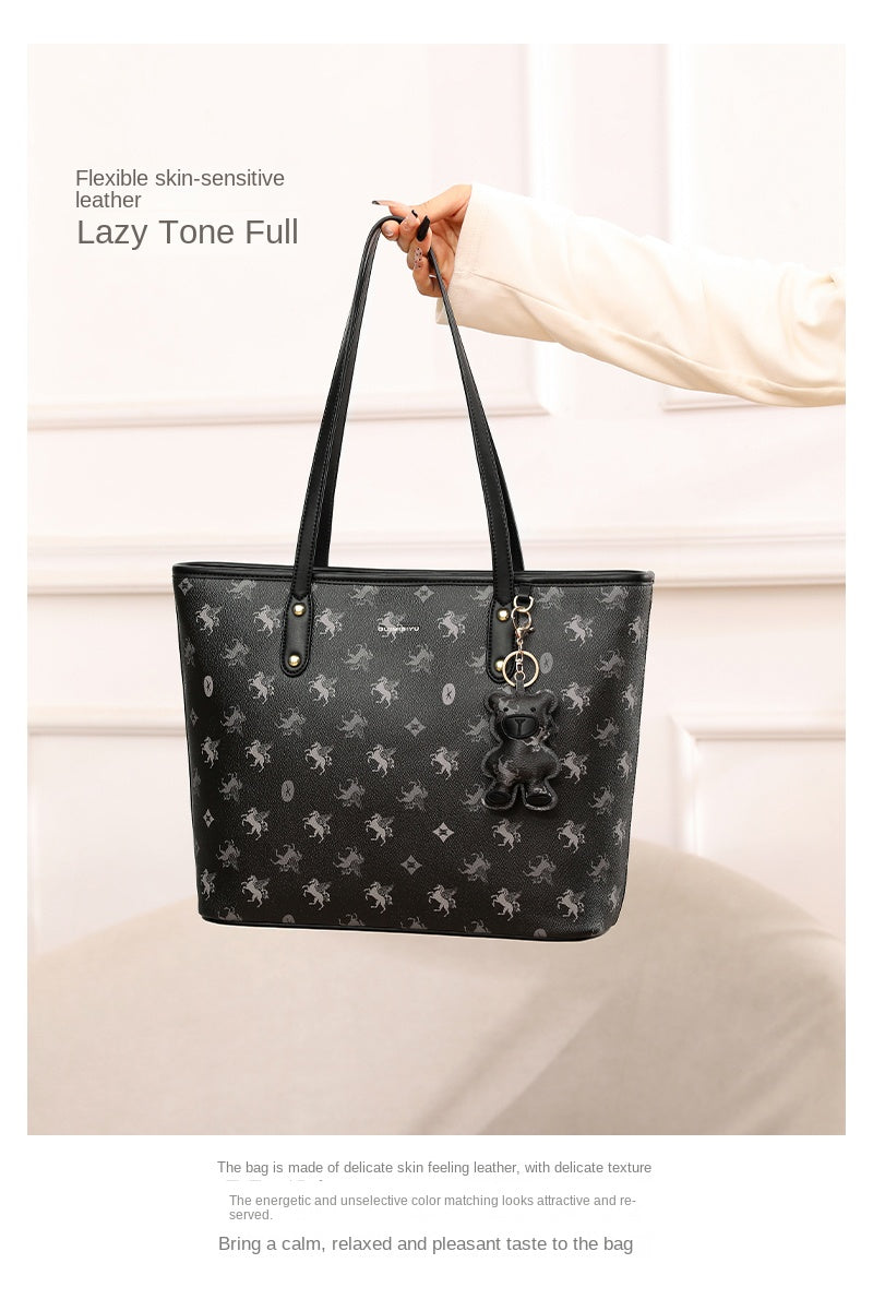 Women's original tote bag, new style, large capacity, commuter shoulder bag, class bag, handbag, underarm bag