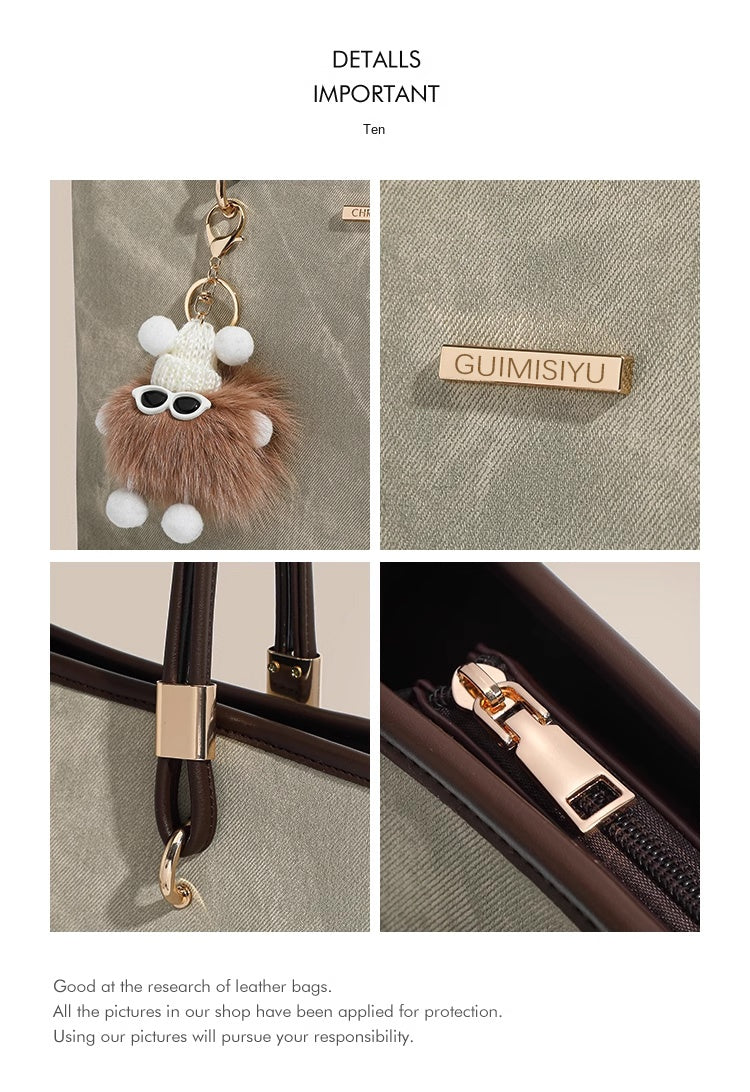 New tote bag, commuter bag, underarm bag, large capacity, handbag/shoulder bag, suitable for work commuting and college students.