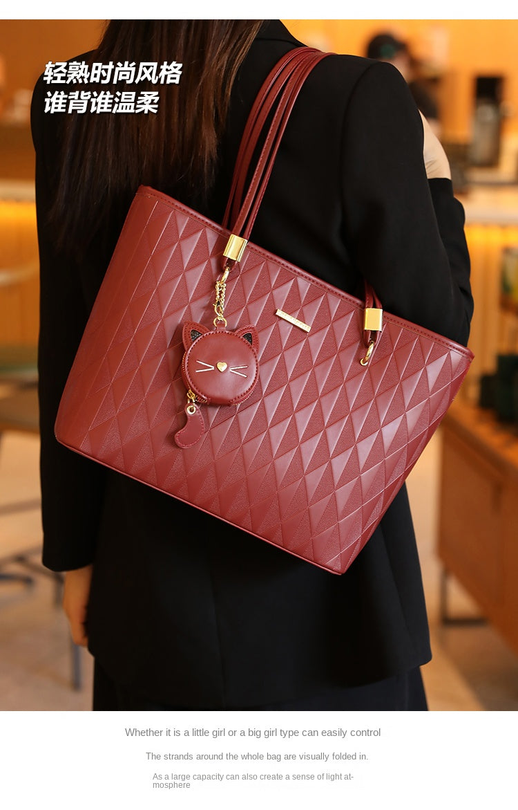 Women's original tote bag, new spring/summer style, large capacity, commuter shoulder bag, handbag, underarm bag.