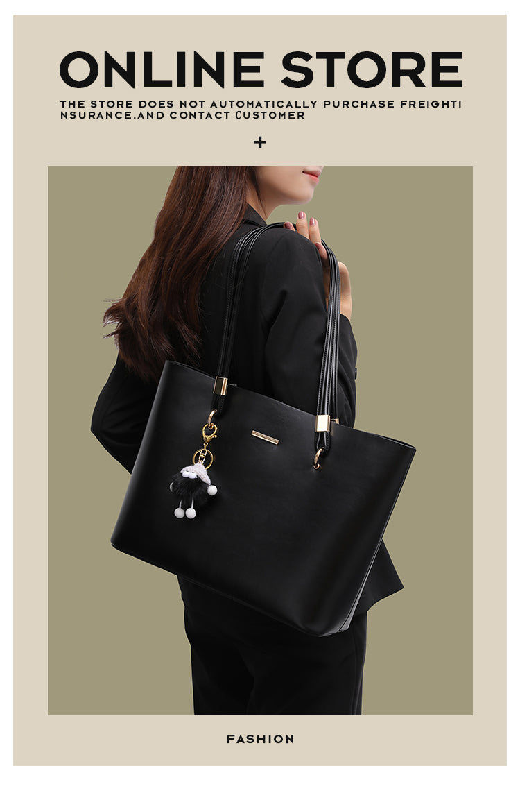 New women's tote bag, large size, suitable for commuting and work, high-end style, large capacity, shoulder bag/underarm bag.