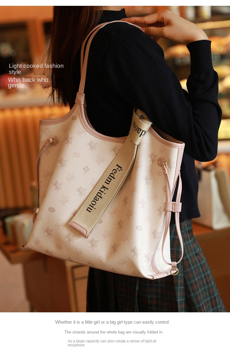 Original women's tote bag, 2025 new style, large commuter bag, shoulder bag, large capacity underarm bag.