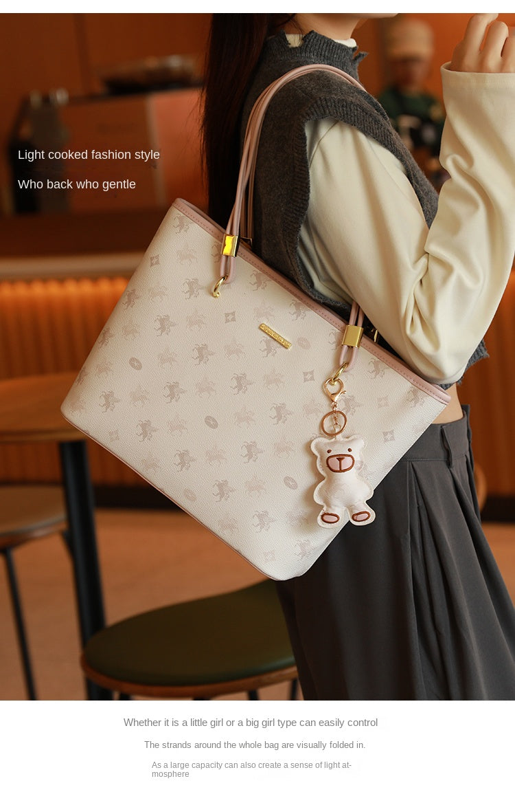 New Pegasus Tote Bag for Women, Large Capacity, Suitable for College Students' Commute, Shoulder Bag