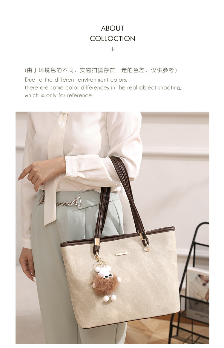 New tote bag, commuter bag, underarm bag, large capacity, handbag/shoulder bag, suitable for work commuting and college students.