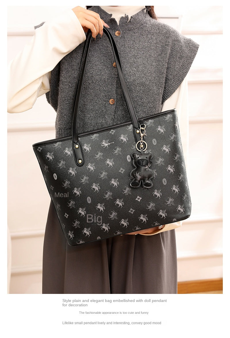 Women's original tote bag, new style, large capacity, commuter shoulder bag, class bag, handbag, underarm bag