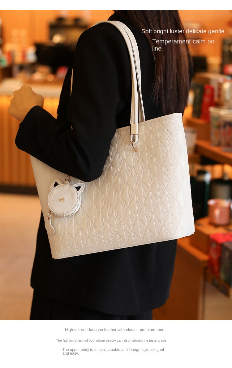 Women's original tote bag, new spring/summer style, large capacity, commuter shoulder bag, handbag, underarm bag.