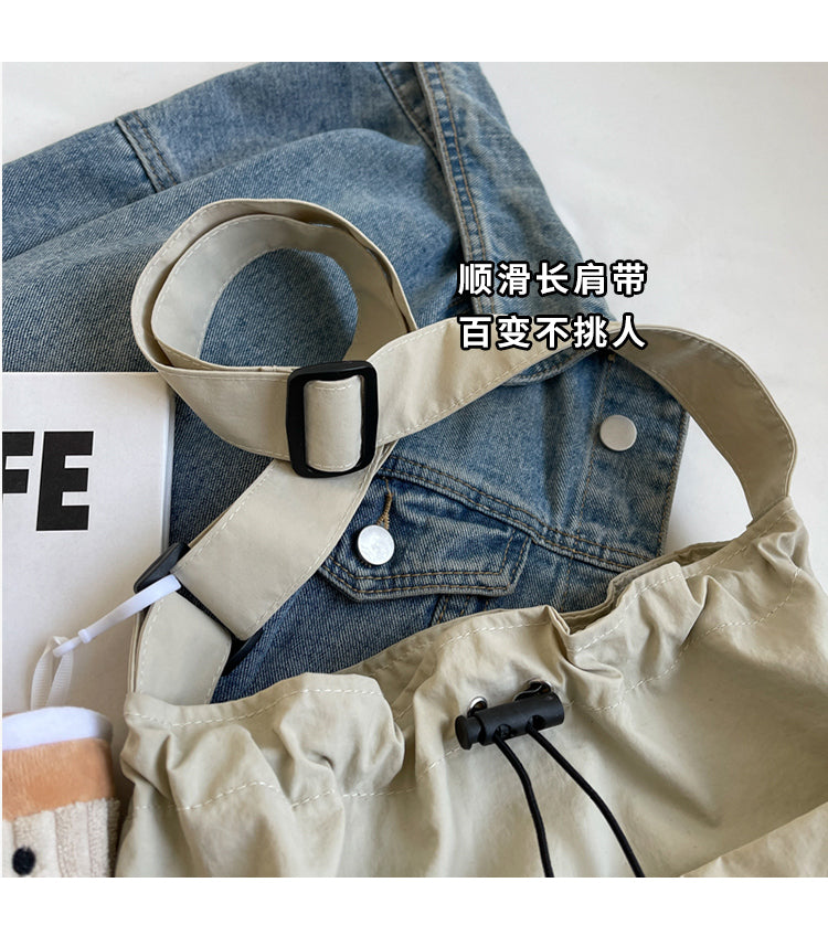 New casual women's fashion cloth bag, shoulder bag, large capacity tote bag, suitable for commuting or going to class.