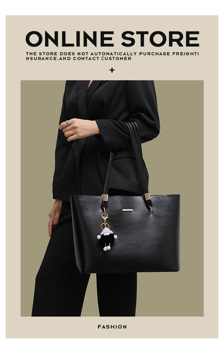 New women's tote bag, large size, suitable for commuting and work, high-end style, large capacity, shoulder bag/underarm bag.