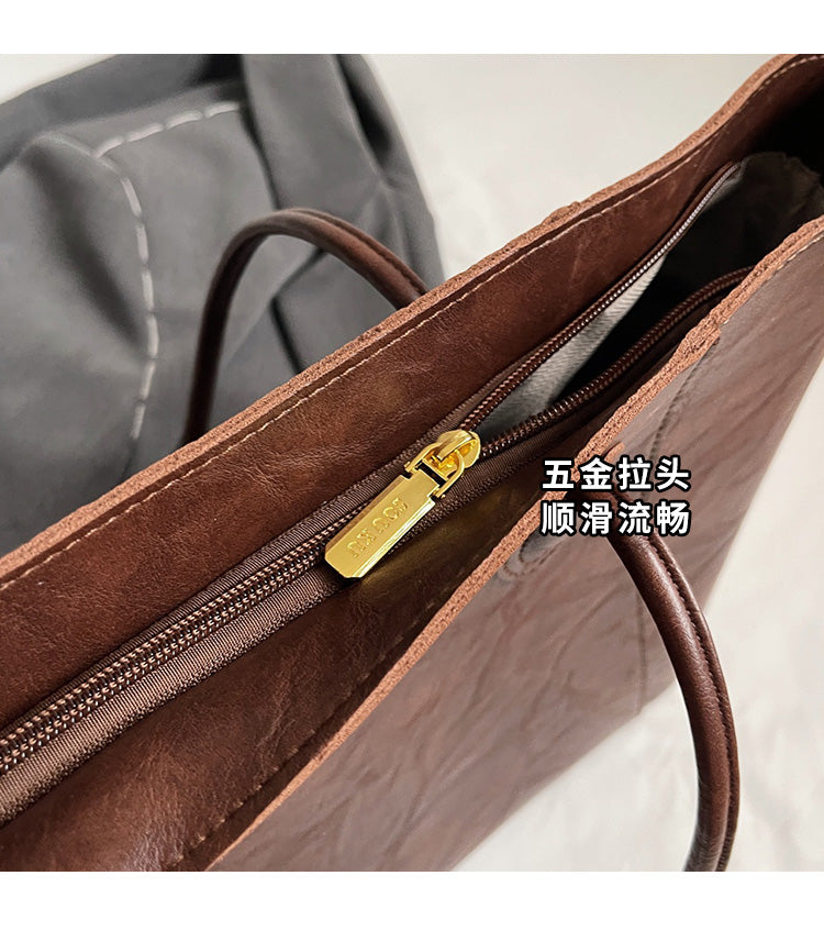 Merlad Tote Bag, New Style, High-End Retro Shoulder Bag, Large Capacity Tote Bag, Commuter Bag, Birthday Gift, Gift for Friends, Gift for Mothers, Gift for Wives