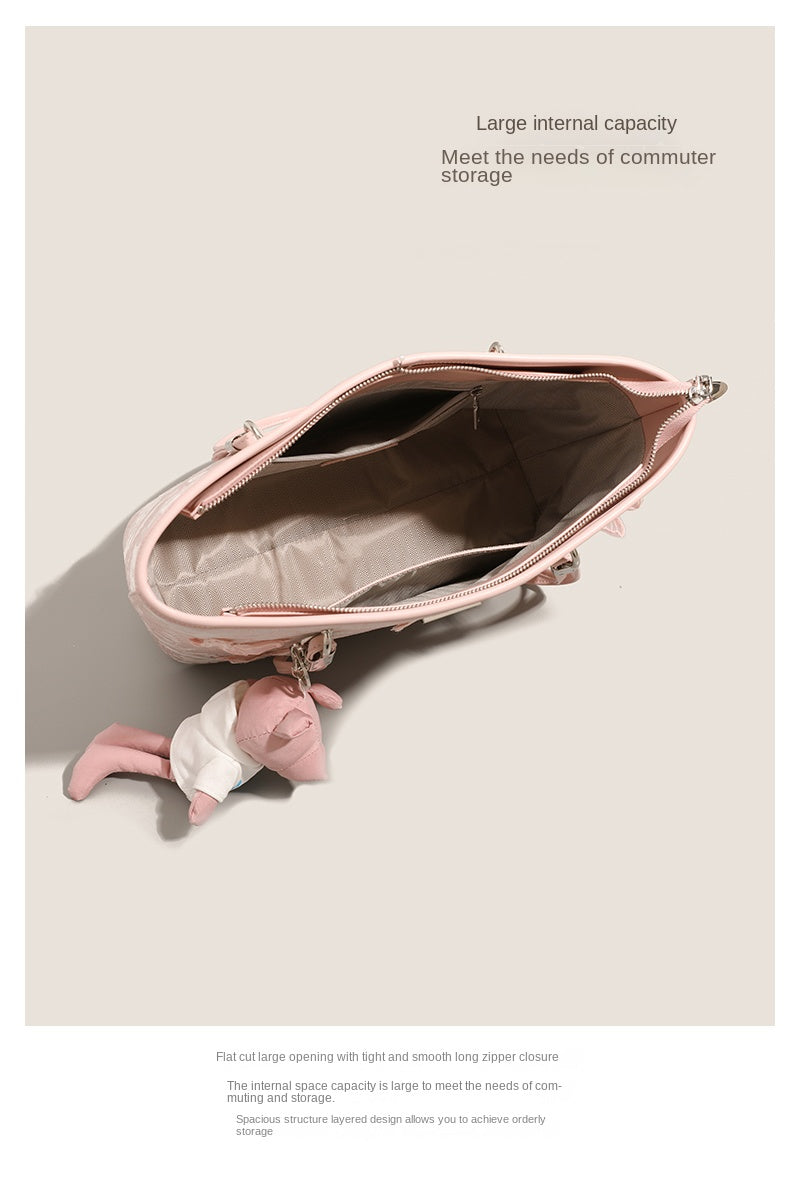 Original, high-end, niche tote bag, new style, large capacity, commuter underarm bag/shoulder bag