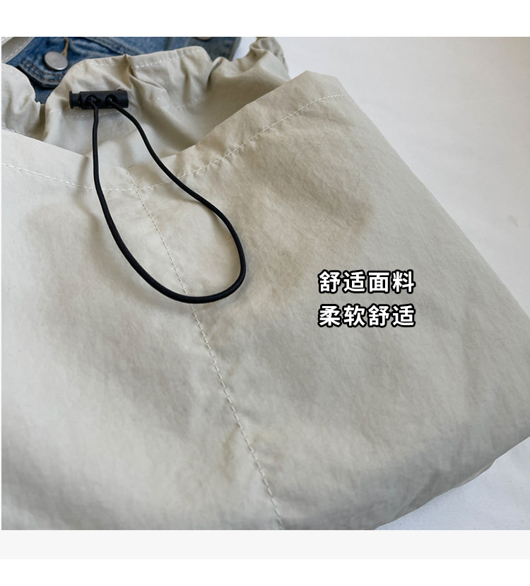 New casual women's fashion cloth bag, shoulder bag, large capacity tote bag, suitable for commuting or going to class.