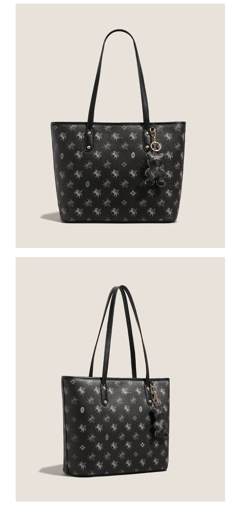 Women's original tote bag, new style, large capacity, commuter shoulder bag, class bag, handbag, underarm bag