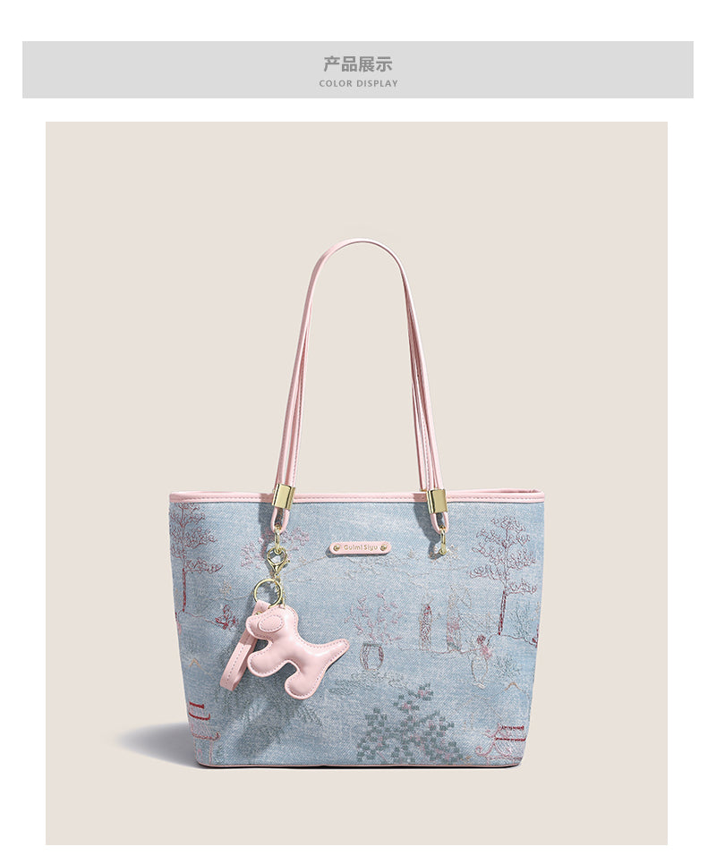 Original women's tote bag, new style, large capacity, versatile, perfect for work or commuting, ideal as a birthday gift, for mom, or for wife.