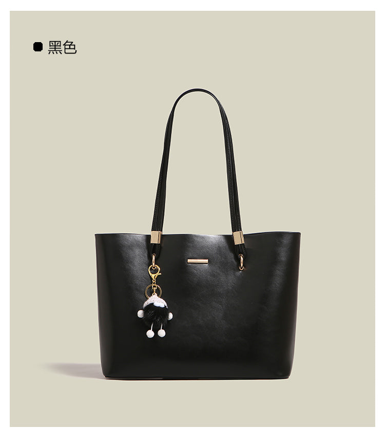 New women's tote bag, large size, suitable for commuting and work, high-end style, large capacity, shoulder bag/underarm bag.
