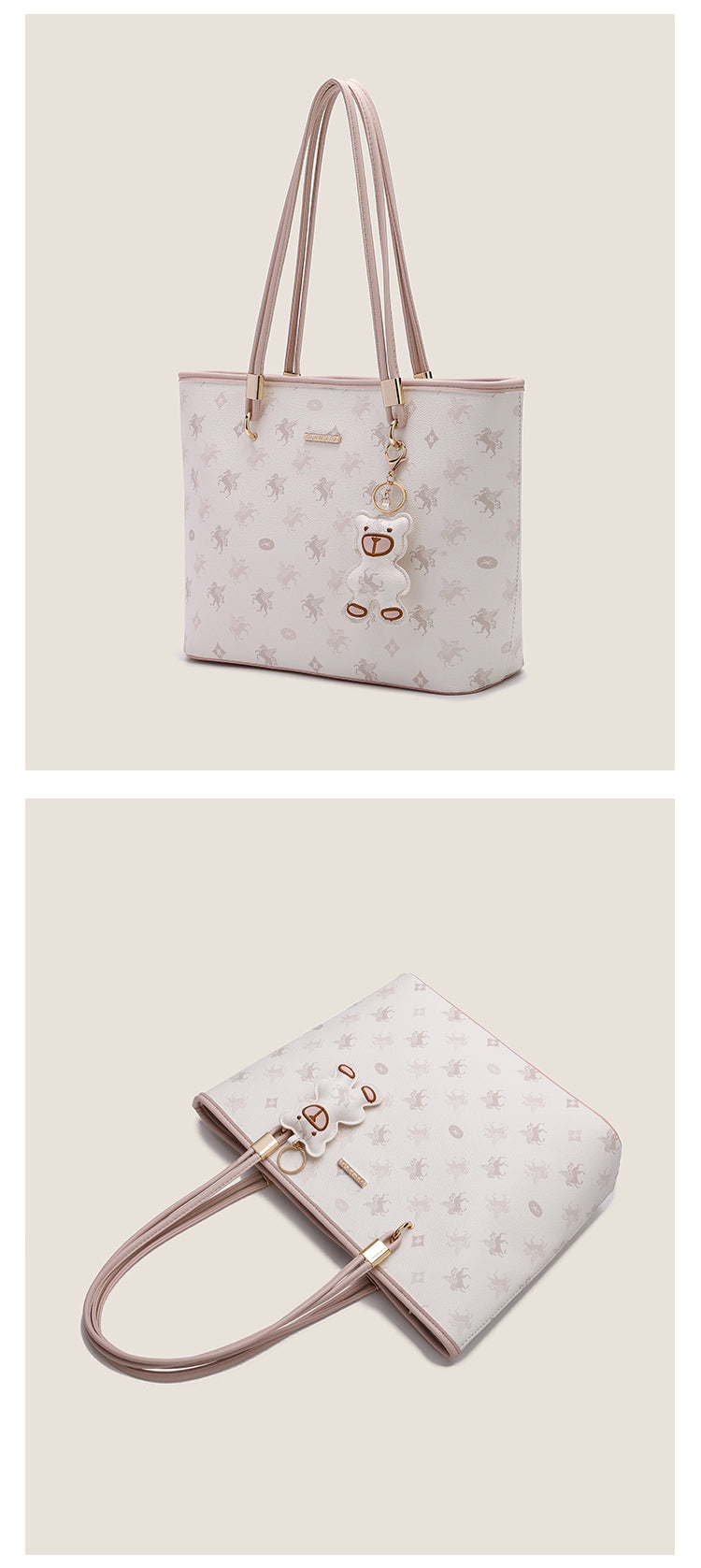 New Pegasus Tote Bag for Women, Large Capacity, Suitable for College Students' Commute, Shoulder Bag