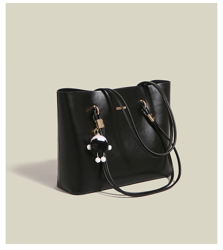 New women's tote bag, large size, suitable for commuting and work, high-end style, large capacity, shoulder bag/underarm bag.