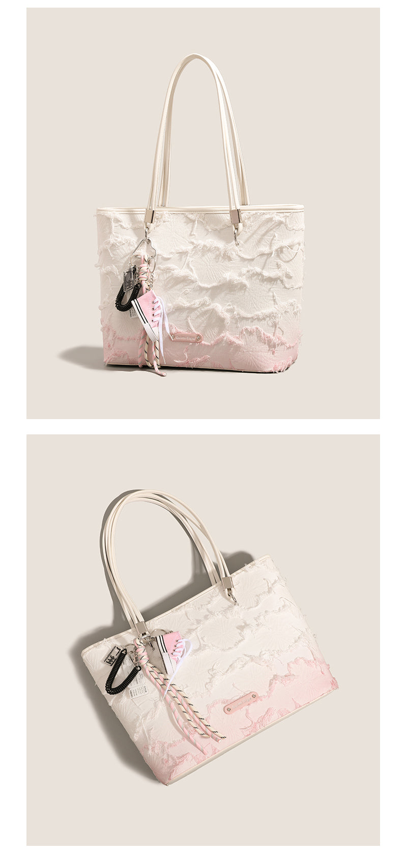 New niche tote bag for women, large capacity, suitable for commuting, handbag, shoulder bag, or underarm bag.