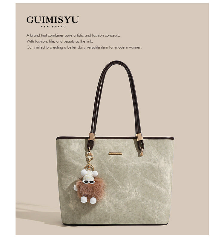 New tote bag, commuter bag, underarm bag, large capacity, handbag/shoulder bag, suitable for work commuting and college students.