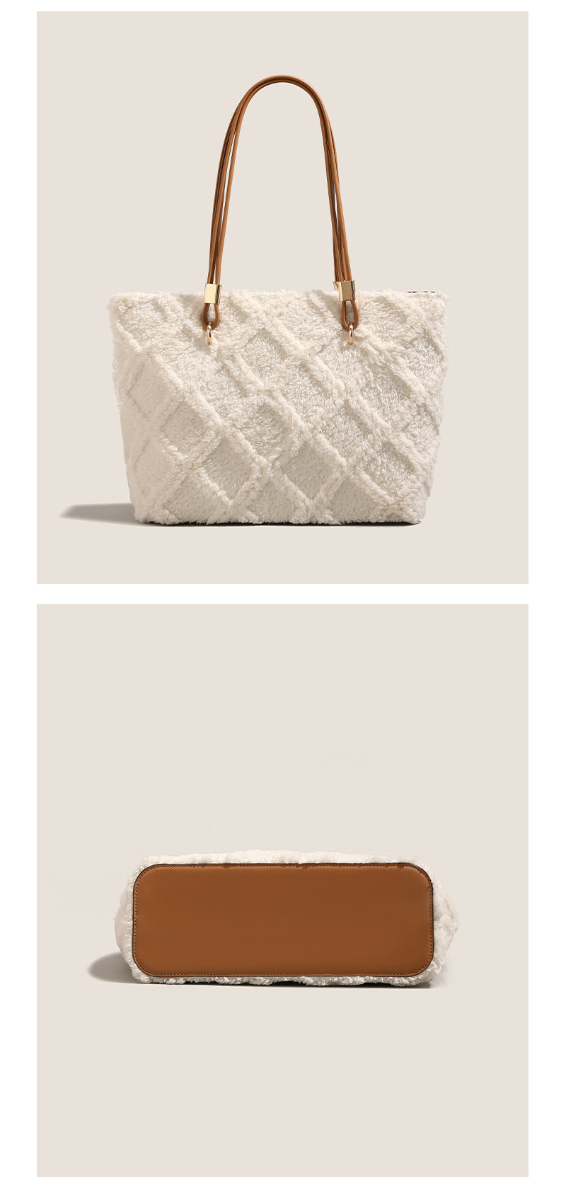 Unique design tote bag, new spring/summer plush commuter bag, versatile handbag, underarm bag, shoulder bag.