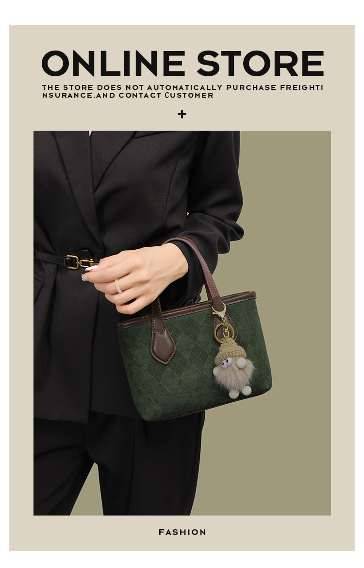 High-end bucket bag for women, new spring/summer style, fashionable and versatile, handbag, shoulder bag, crossbody bag.