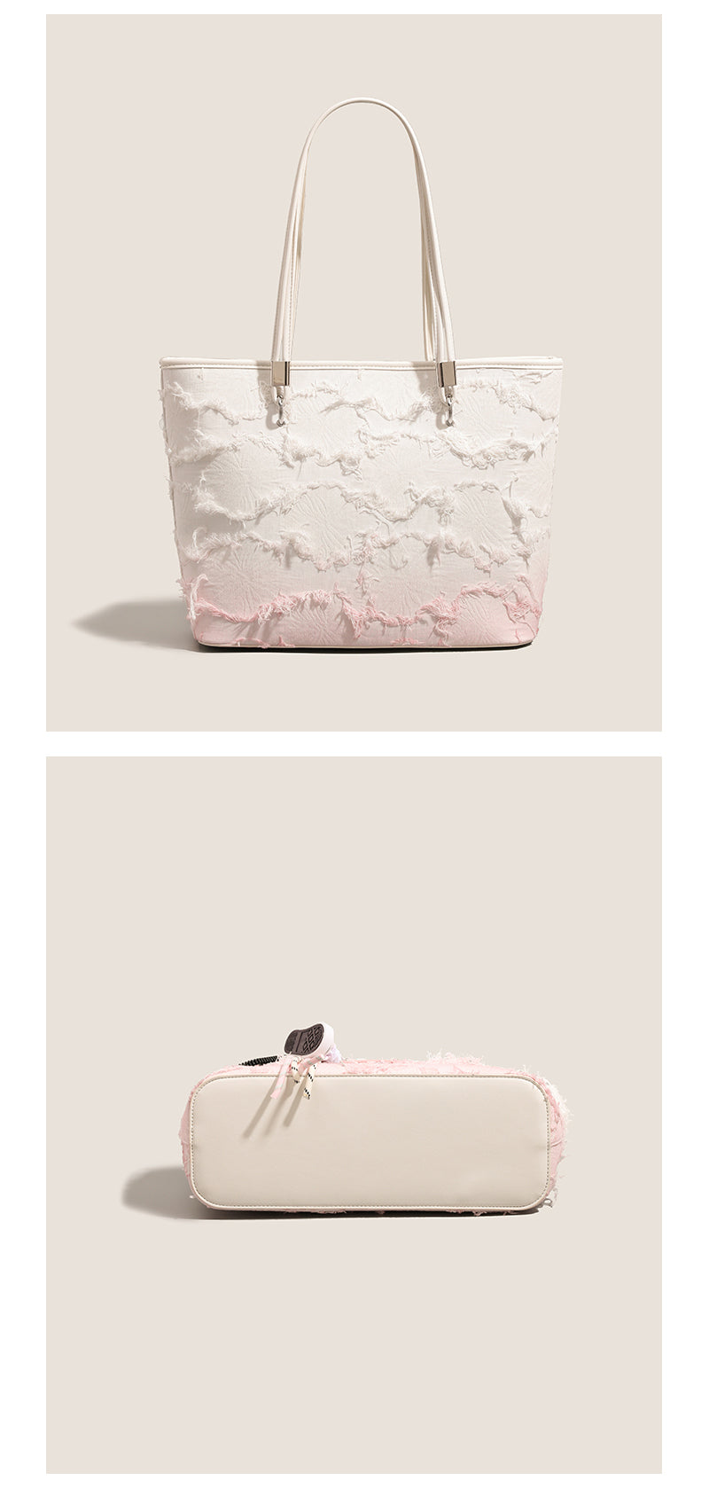 New niche tote bag for women, large capacity, suitable for commuting, handbag, shoulder bag, or underarm bag.