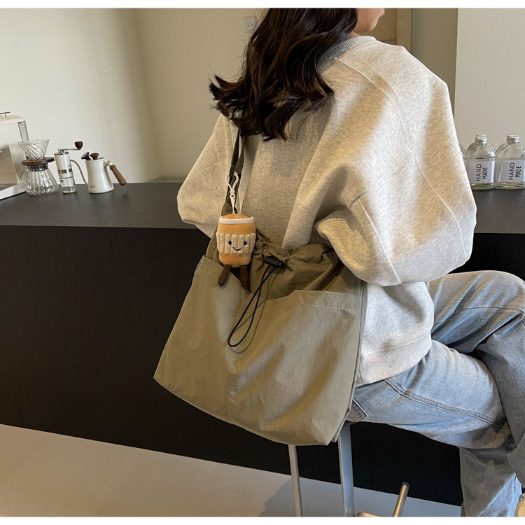 New casual women's fashion cloth bag, shoulder bag, large capacity tote bag, suitable for commuting or going to class.