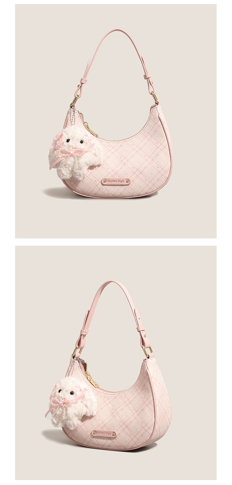 New Crescent Moon Bag, a stylish women's birthday gift, commuter shoulder bag, high-end design, perfect for mom or wife.