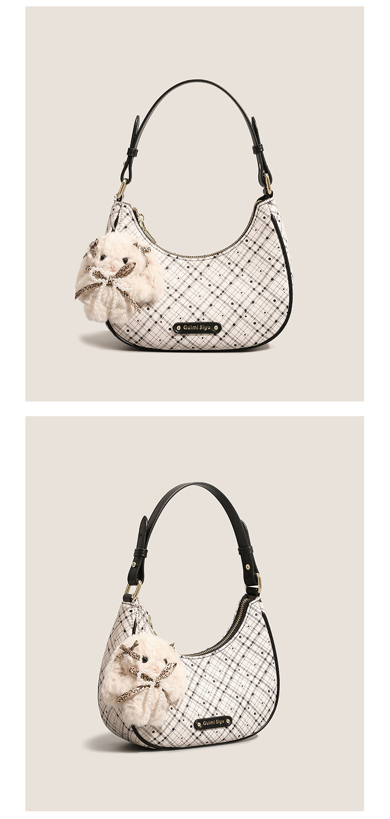 New Crescent Moon Bag, a stylish women's birthday gift, commuter shoulder bag, high-end design, perfect for mom or wife.