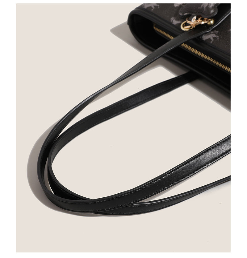 Women's original tote bag, new style, large capacity, commuter shoulder bag, class bag, handbag, underarm bag