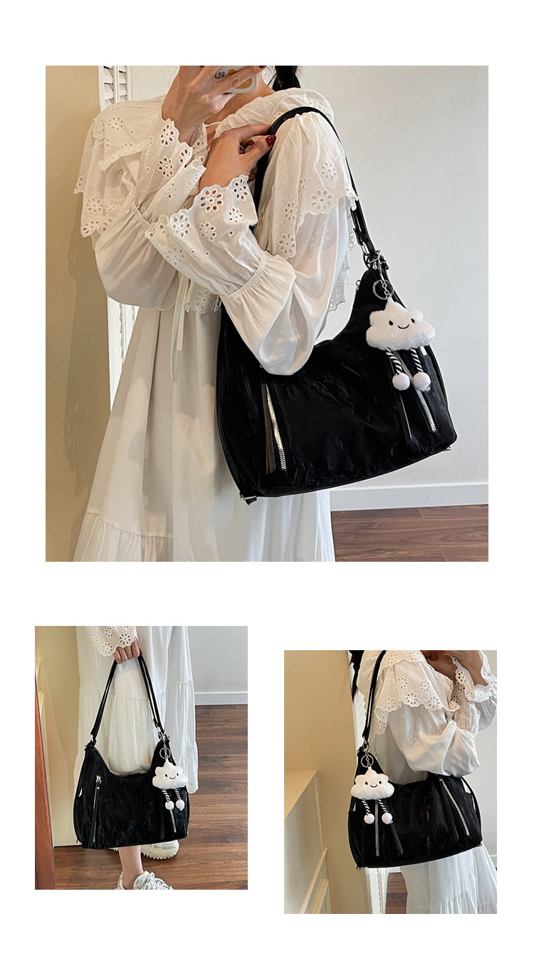 Multifunctional crossbody bag, new style, high-end commuter shoulder bag, large capacity tote bag, perfect as a birthday gift for mom, friends, or wife.